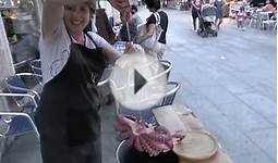 Cooking Galician Octopus at the Fiesta Fair in Cangas